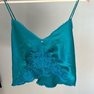 Vintage Made in USA Faye Lace Cami- Size Medium